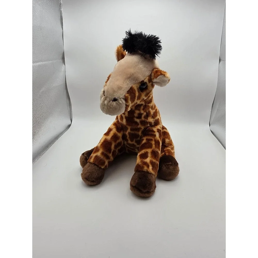 Aurora Destination Nation Giraffe Plush Stuffed Animal Spotted Brown 12 Inch